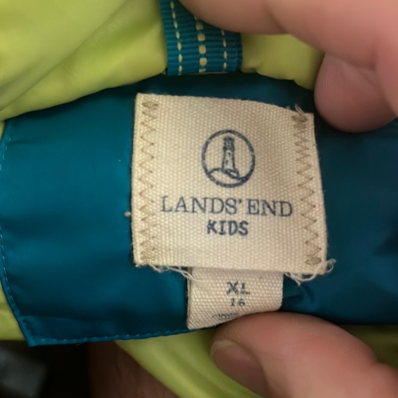 Lands End Parka Zip-up Jacket Kids XL (16) - Picture 8 of 9